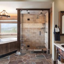 Bagno in stile country: caratteristiche, foto-1