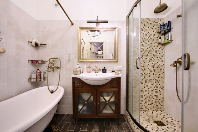 design del bagno in stile country