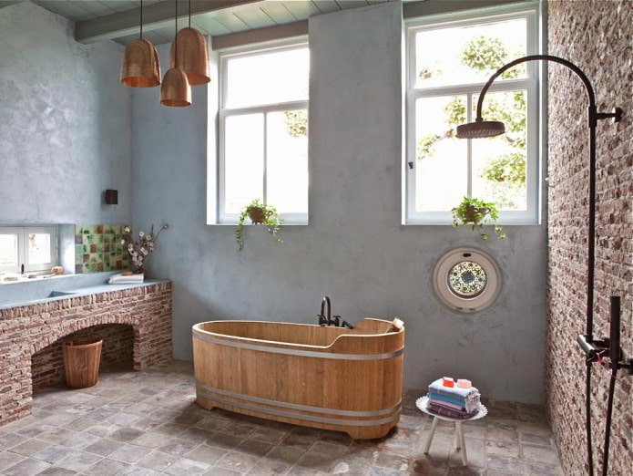 design bagno in stile country