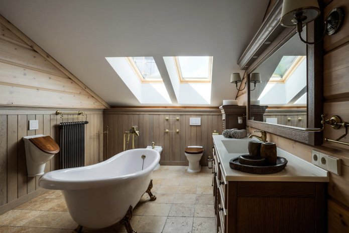 bagno in mansarda