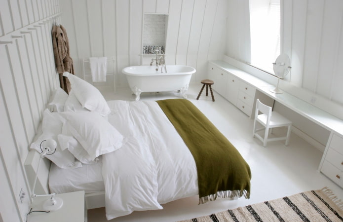 bagno-camera da letto con pavimento autolivellante