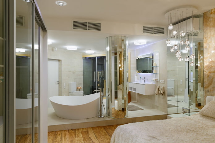 Vasca da bagno sul podio