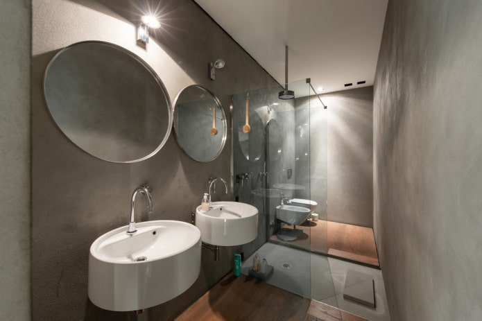 design doccia in stile loft