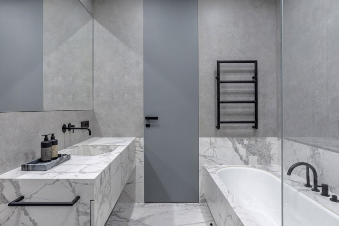decorazione del bagno in stile minimalismo