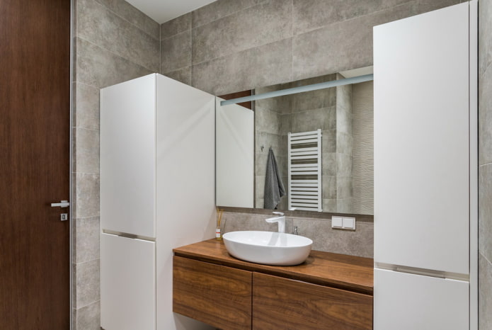 mobili da bagno in stile minimalista