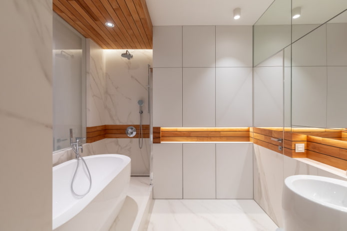 bagno in stile minimalismo