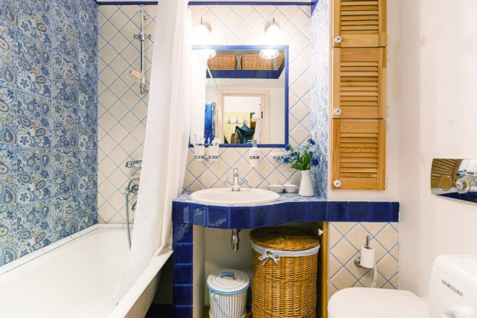 Bagno combinato in stile francese