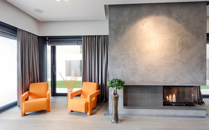 Stucco decorativo veneziano di colore grigio