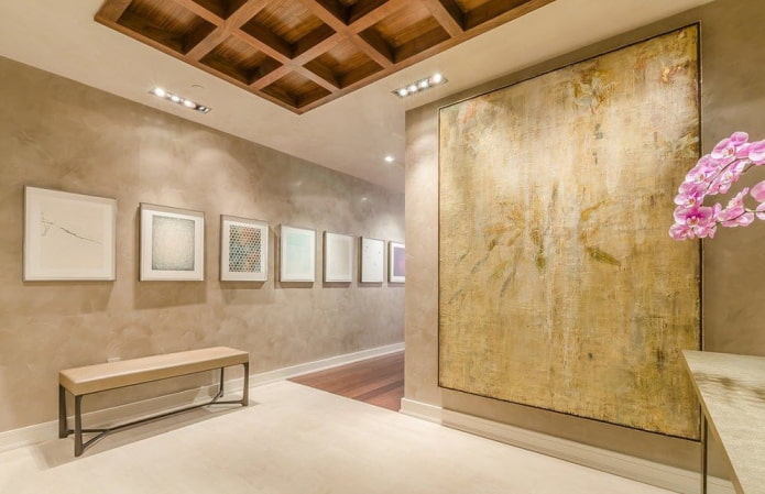 Stucco decorativo veneziano di colore beige
