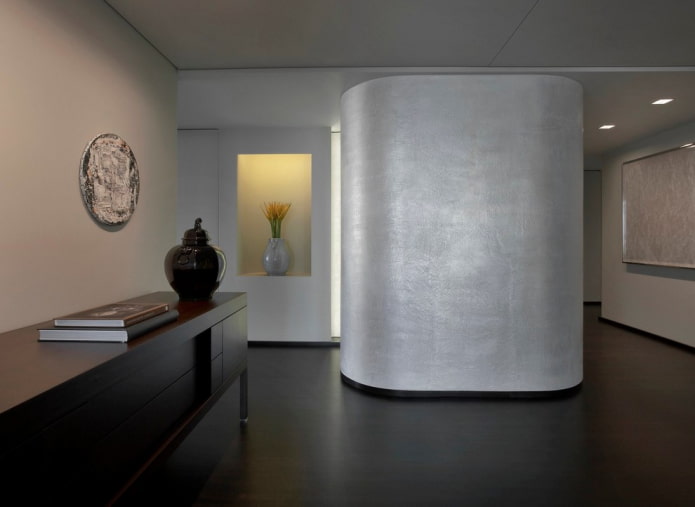 stucco veneziano decorativo color argento