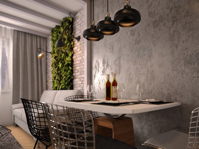 Intonaco decorativo veneziano sotto cemento in interni