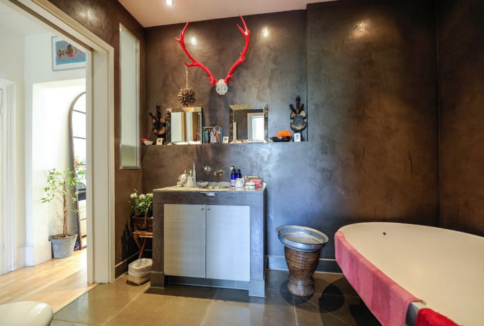 Stucco decorativo veneziano in bagno
