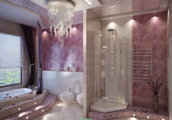 Stucco decorativo veneziano in bagno
