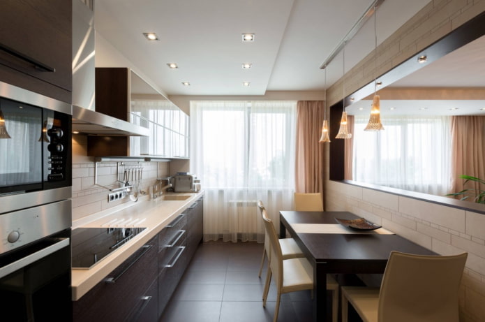 cucina in colore wengé