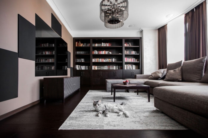 librerie nel soggiorno
