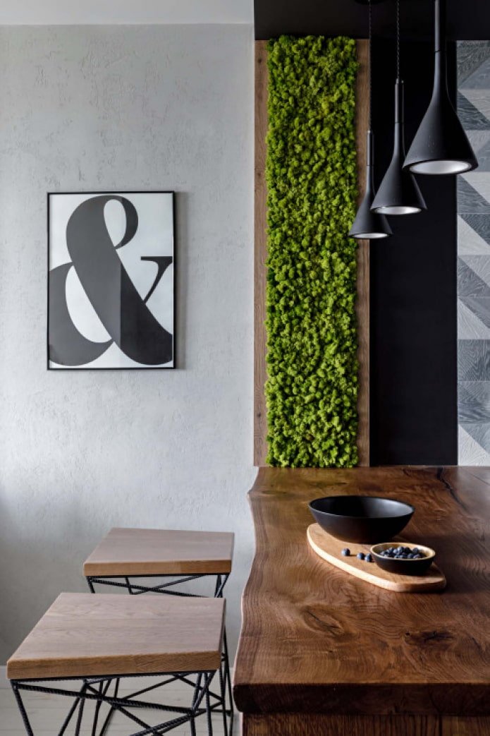 muschio all'interno