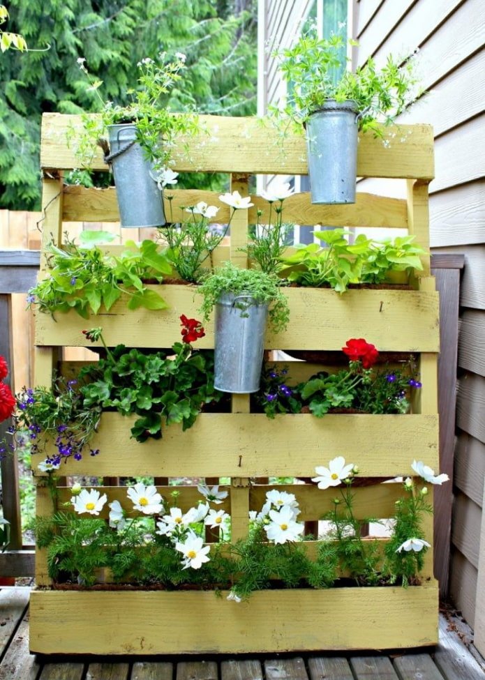 Pallet come aiuola