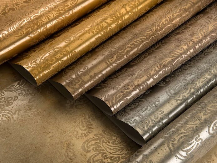 Carta da parati metallizzata