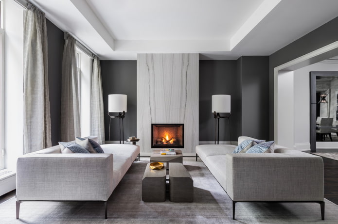 soffitto imbiancato nel soggiorno