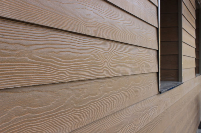 rivestimento in fibrocemento per una casa