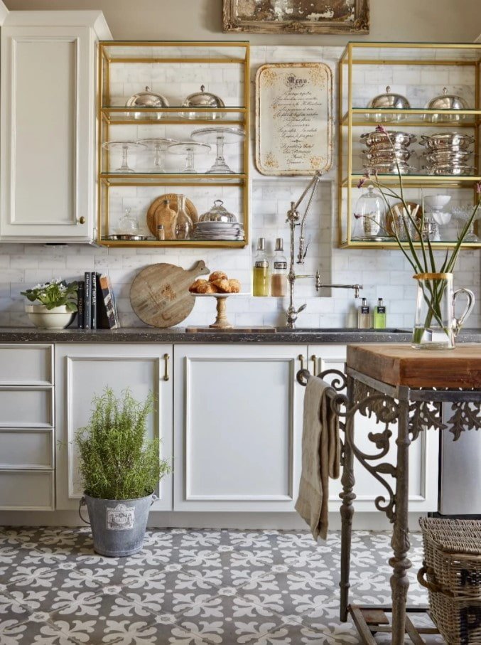 cucina moderna in stile vintage