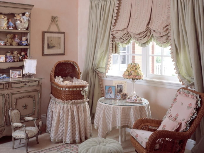 cameretta per bambini in stile vintage