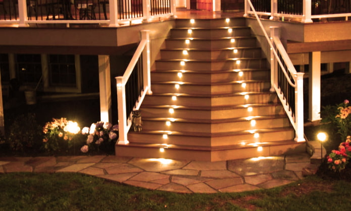 Illuminazione del portico