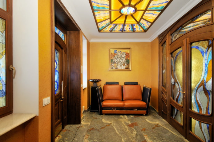 modello di porta d'ingresso in stile Art Nouveau