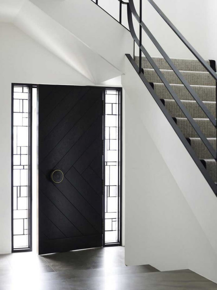 modello di porta d'ingresso in stile minimalismo