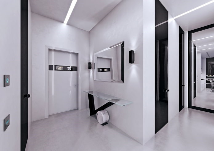 modello di porta d'ingresso in stile high-tech