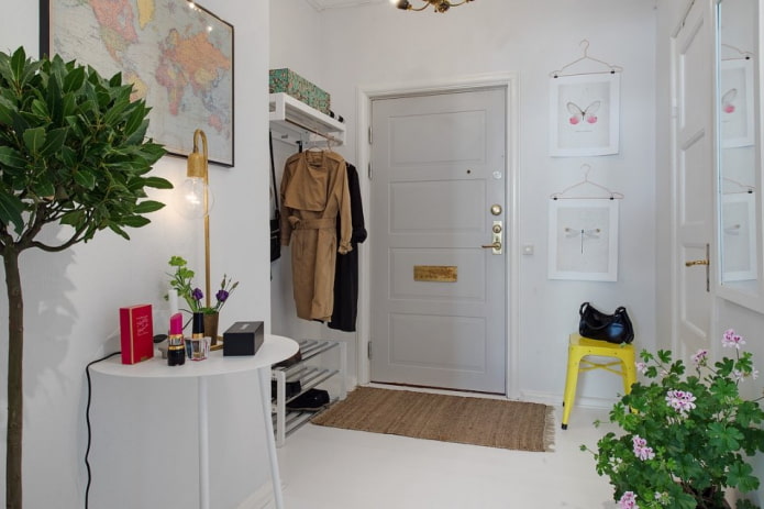 modello di porta d'ingresso in stile scandinavo