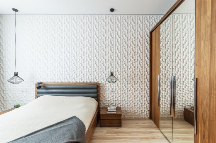 Pareti decorate con pannelli 3D
