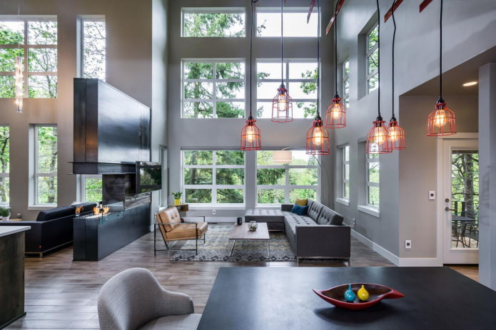 casa moderna con seconda luce