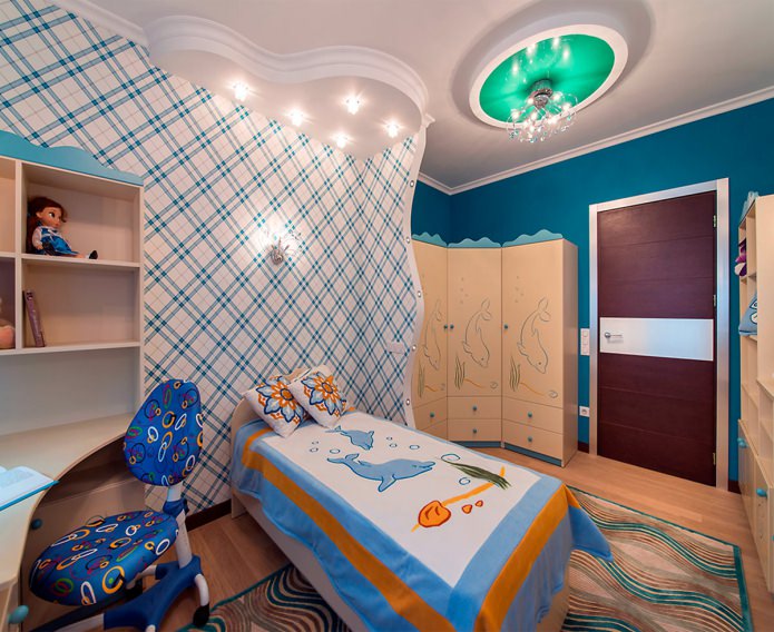porta interna in legno all'interno della cameretta di un bambino