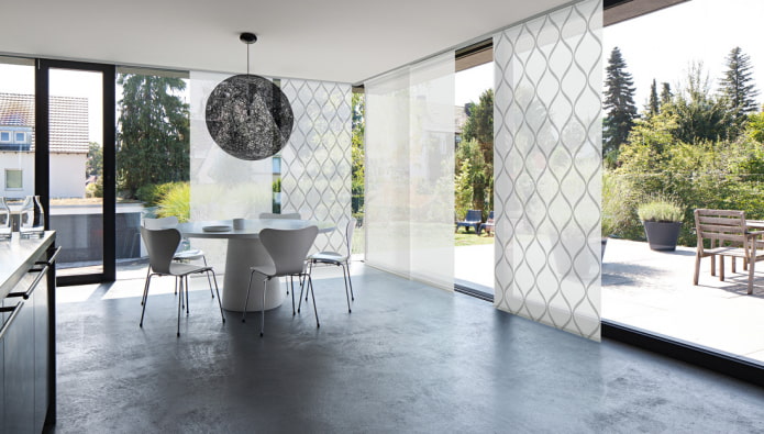 Pannelli giapponesi in stile high-tech