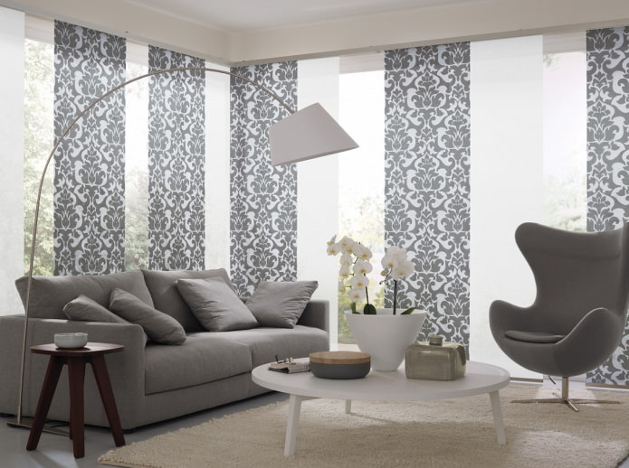 Pannelli giapponesi per interni in stile moderno