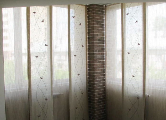 pannelli giapponesi sulla loggia