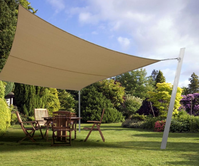 tenda a vela sul sito