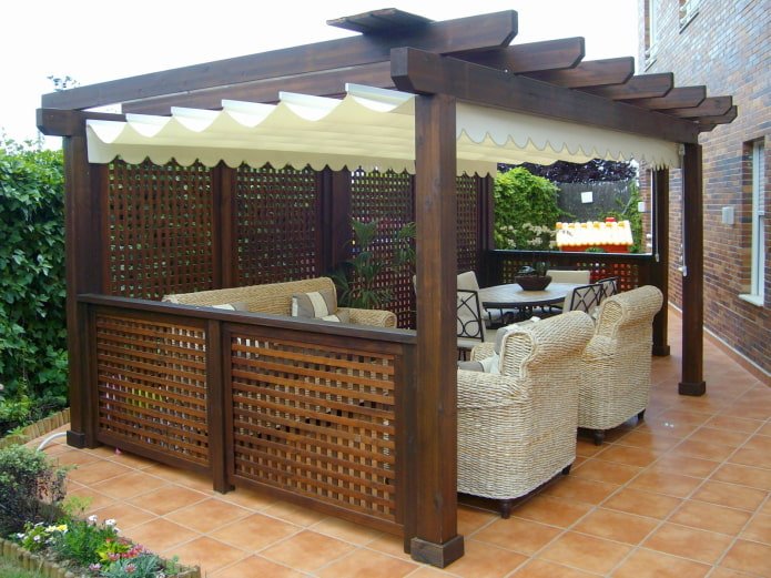 Reticolo dritto per un gazebo