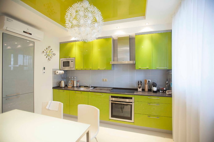 decorazione da cucina nei toni del verde