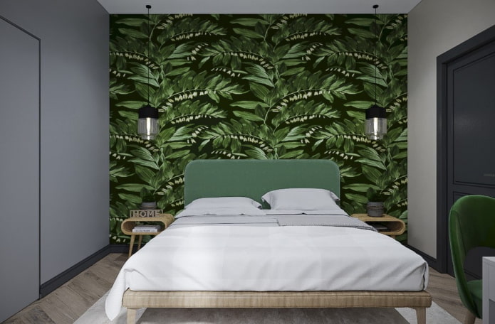 design camera da letto verde