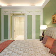 Camera da letto verde: tonalità, combinazioni, scelta delle finiture, mobili, tende, illuminazione-6