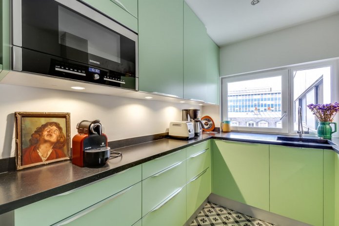 cucina color pistacchio