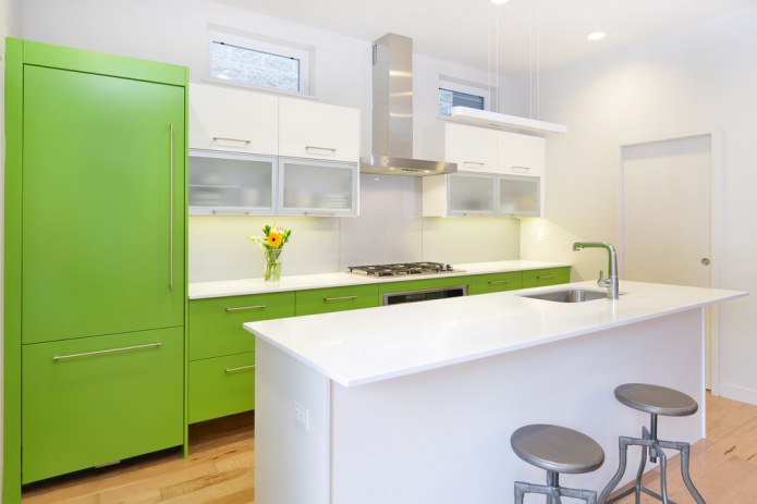 set da cucina verde chiaro