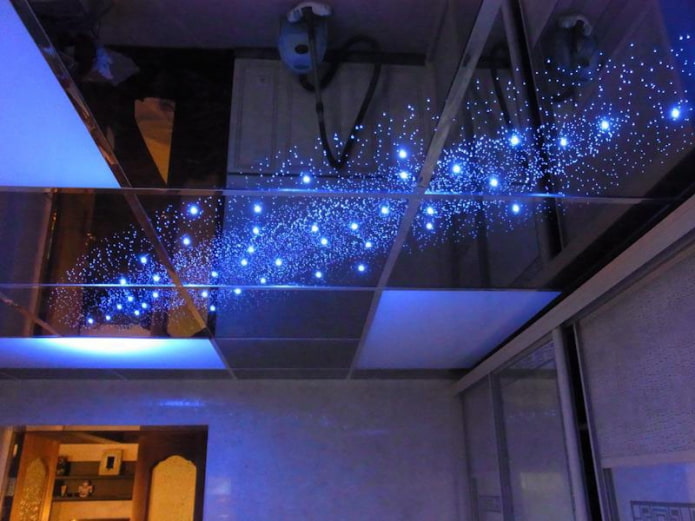 design soffitto a specchio cielo stellato