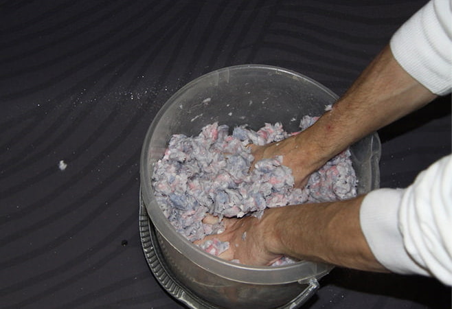 preparare il composto per carta da parati liquida