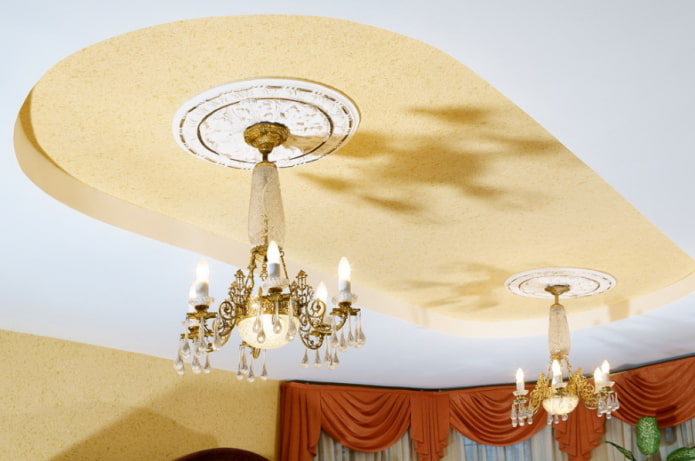 soffitto con carta da parati liquida
