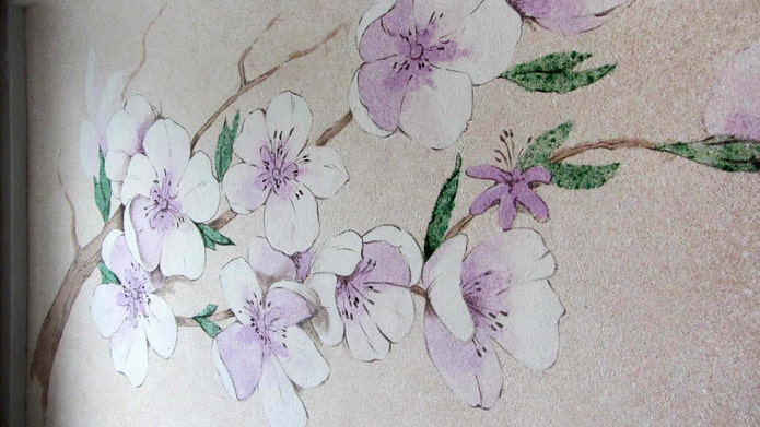 fiori di ciliegio con carta da parati liquida