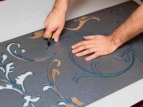 ritagliare parti da uno stencil