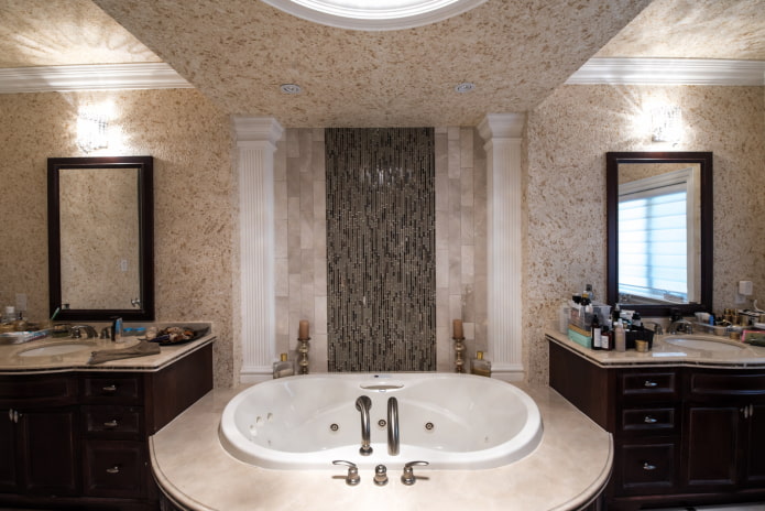 carta da parati in bagno